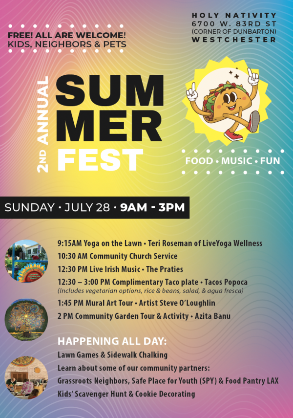 Join us on Sunday, July 28th for SummerFest!